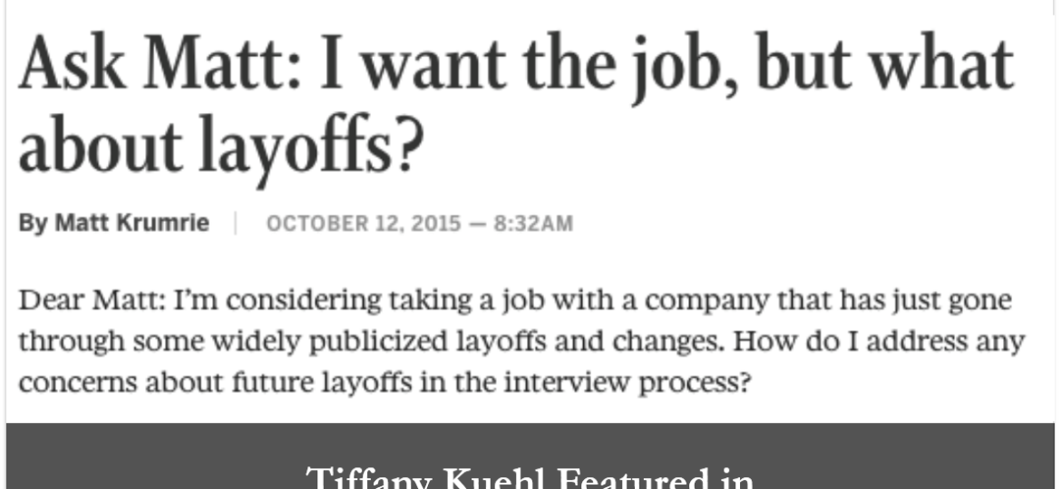 Tiffany Kuehl Featured in Star Tribune’s Ask Matt Column
